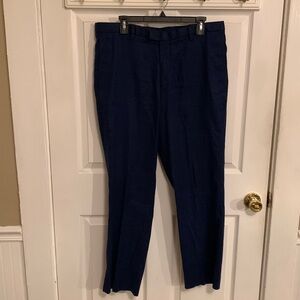 Banana Republic Men Slim Fit Performance Linen Pant 35X30 Navy